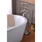 Anzzi Tugela 3-Handle Claw Foot Tub Faucet with Hand Shower, Brushed Nickel FS-AZ0052BN - alternate 6